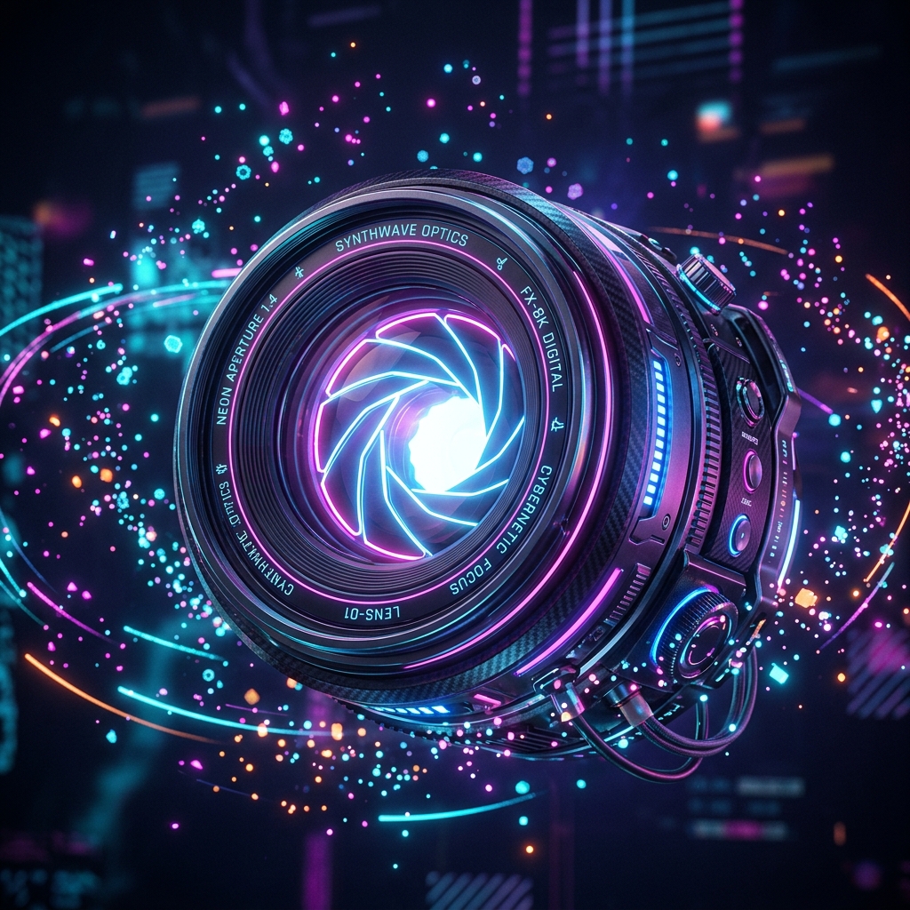 Synthwave Neon Lens